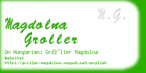 magdolna groller business card